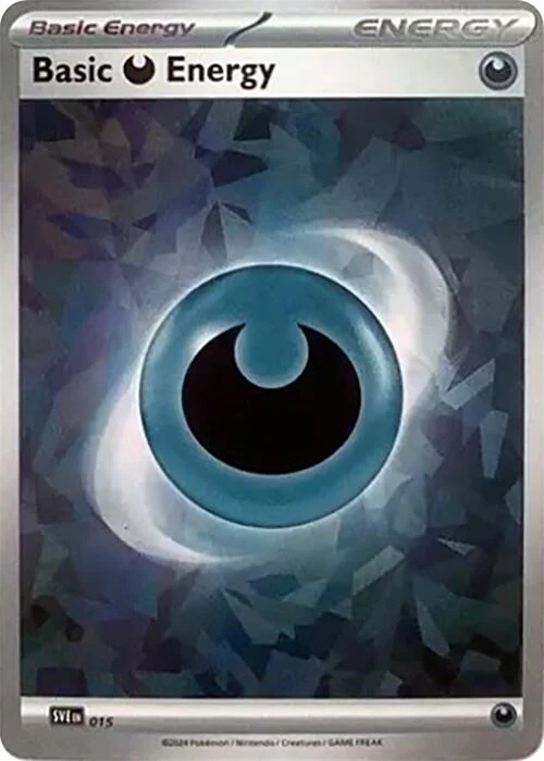 Basic Darkness Energy (015) (Cracked Ice Holo) [Scarlet & Violet: Stellar Crown]
