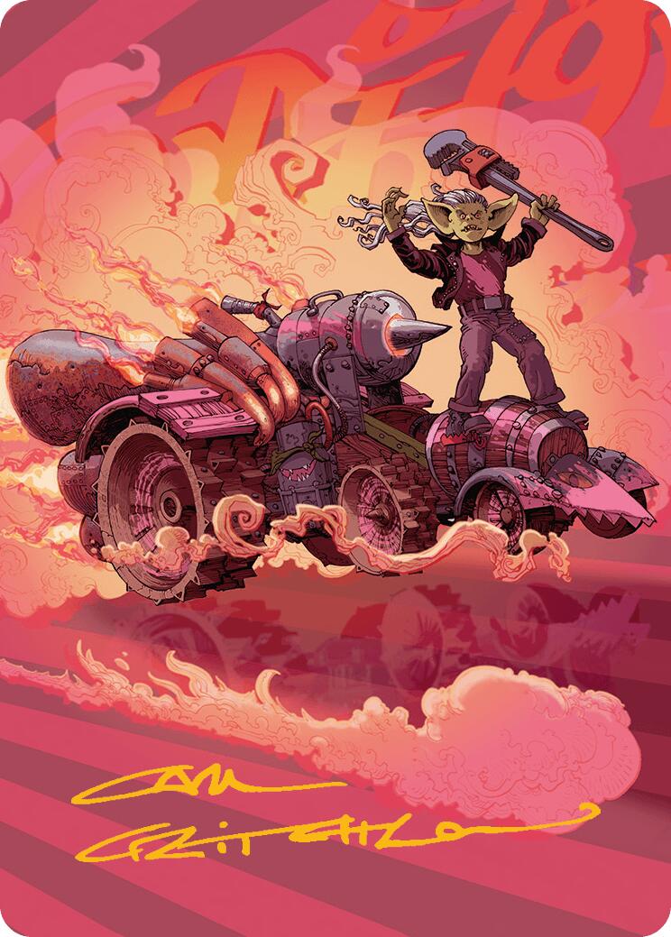 Burner Rocket Art Card (41/54) (Gold-Stamped Signature) [Aetherdrift Art Series]