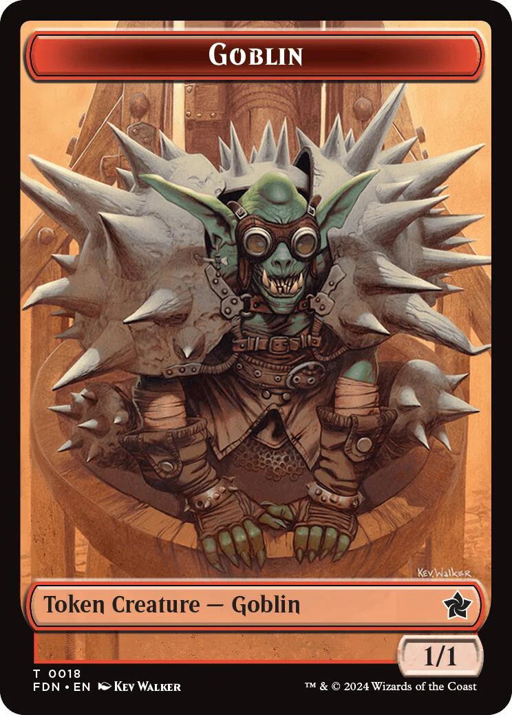 Drake // Goblin Doubled-Sided Token [Foundations Tokens] - Image 2