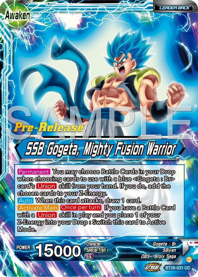 Gogeta // SSB Gogeta, Mighty Fusion Warrior (BT26-031) [Ultimate Advent Prerelease Promos] - Image 2