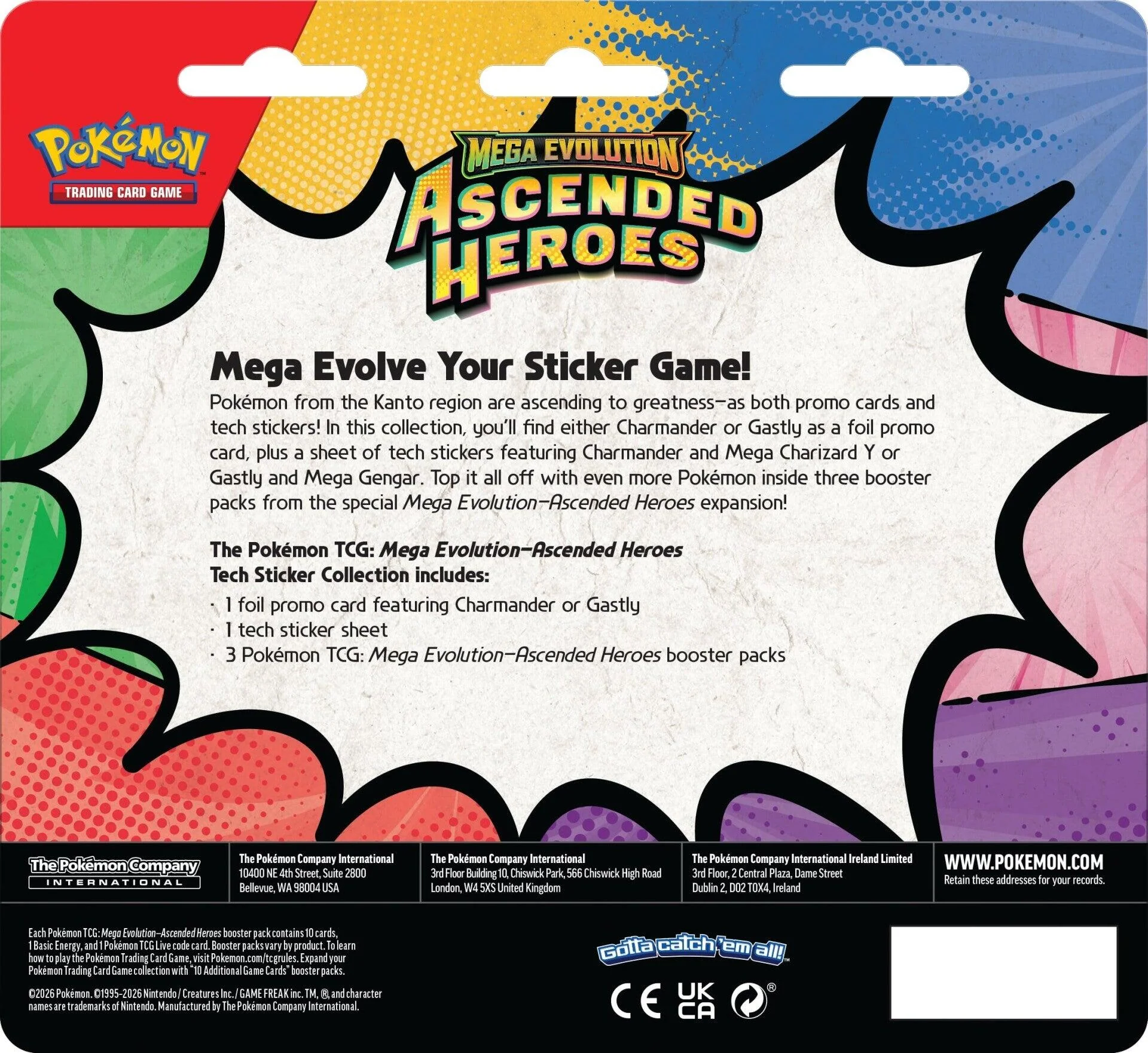 [RESTOCK!!] Mega Evolution: Ascended Heroes - Tech Sticker Collection (Charmander) - Image 2
