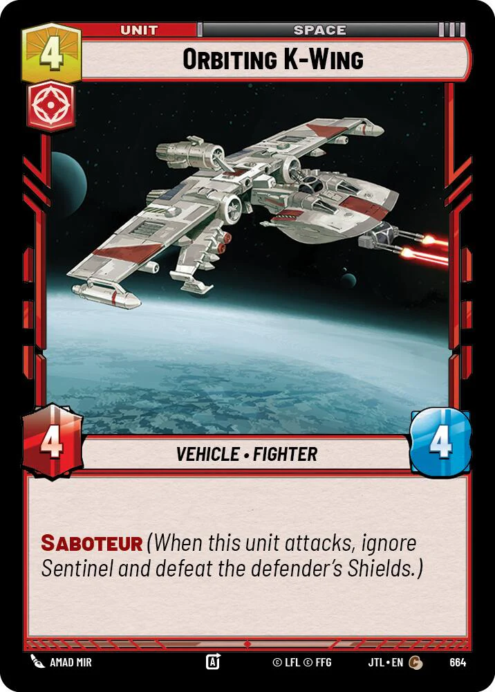 Orbiting K-Wing (664) (664) [Jump to Lightspeed]
