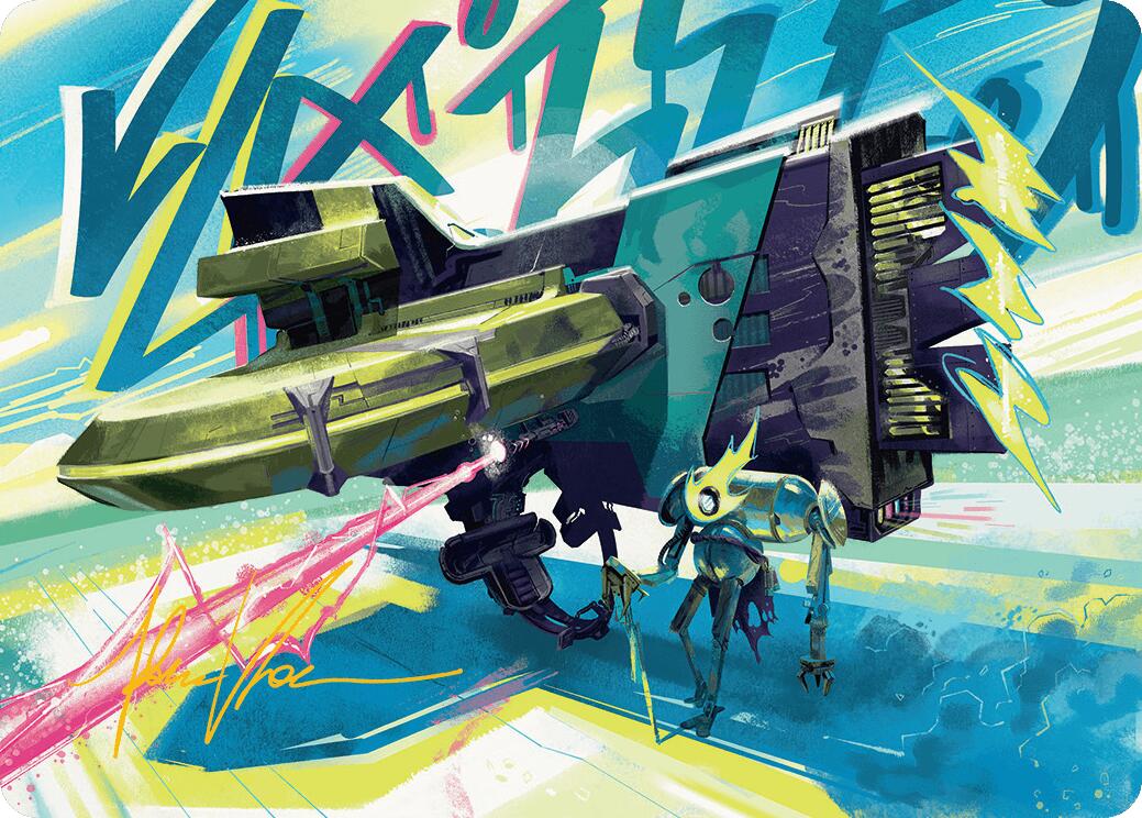 Salvation Engine Art Card (36/54) (Gold-Stamped Signature) [Aetherdrift Art Series]