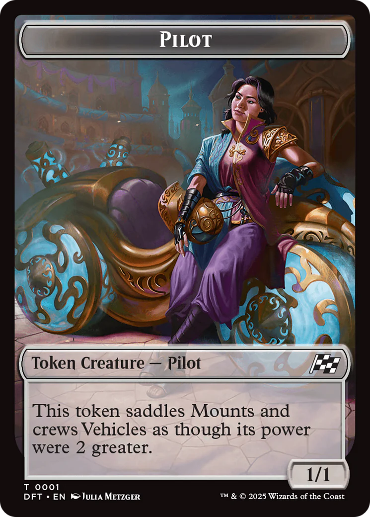 Treasure // Pilot Double-Sided Token [Aetherdrift Tokens] - Image 2