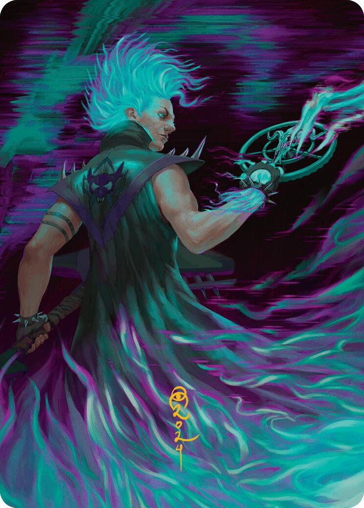 Winter, Cursed Rider Art Card (7/54) (Gold-Stamped Signature) [Aetherdrift Art Series]